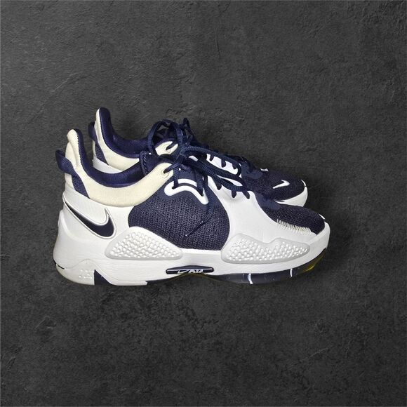 Nike PG 5 TB College Navy White Men\'s Athletic Basketball Sneakers Low Top 9 main image 5